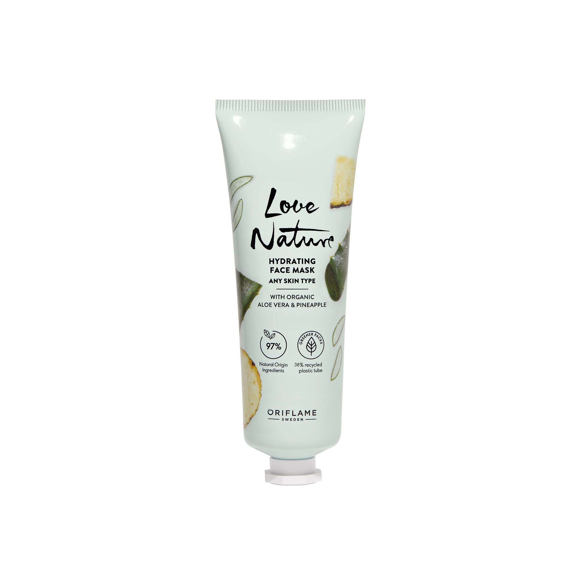 Hydrating Face Mask with Organic Aloe Vera & Pineapple