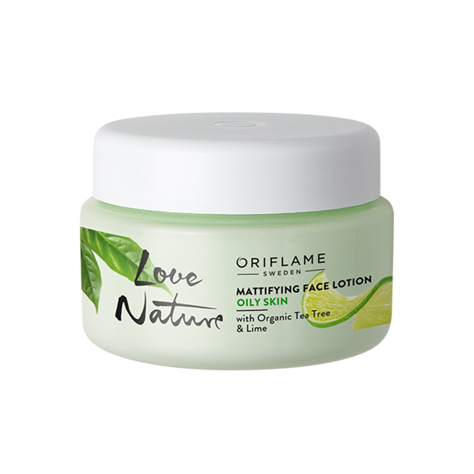 Mattifying Face Lotion with Organic Tea Tree & Lime