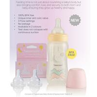 Baby bottle (pink) with 2x Teat