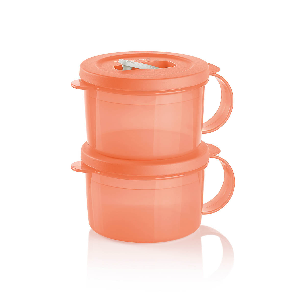 PLUS Microwave Soup Mug | Set of 2 | Leakproof Lunch Container