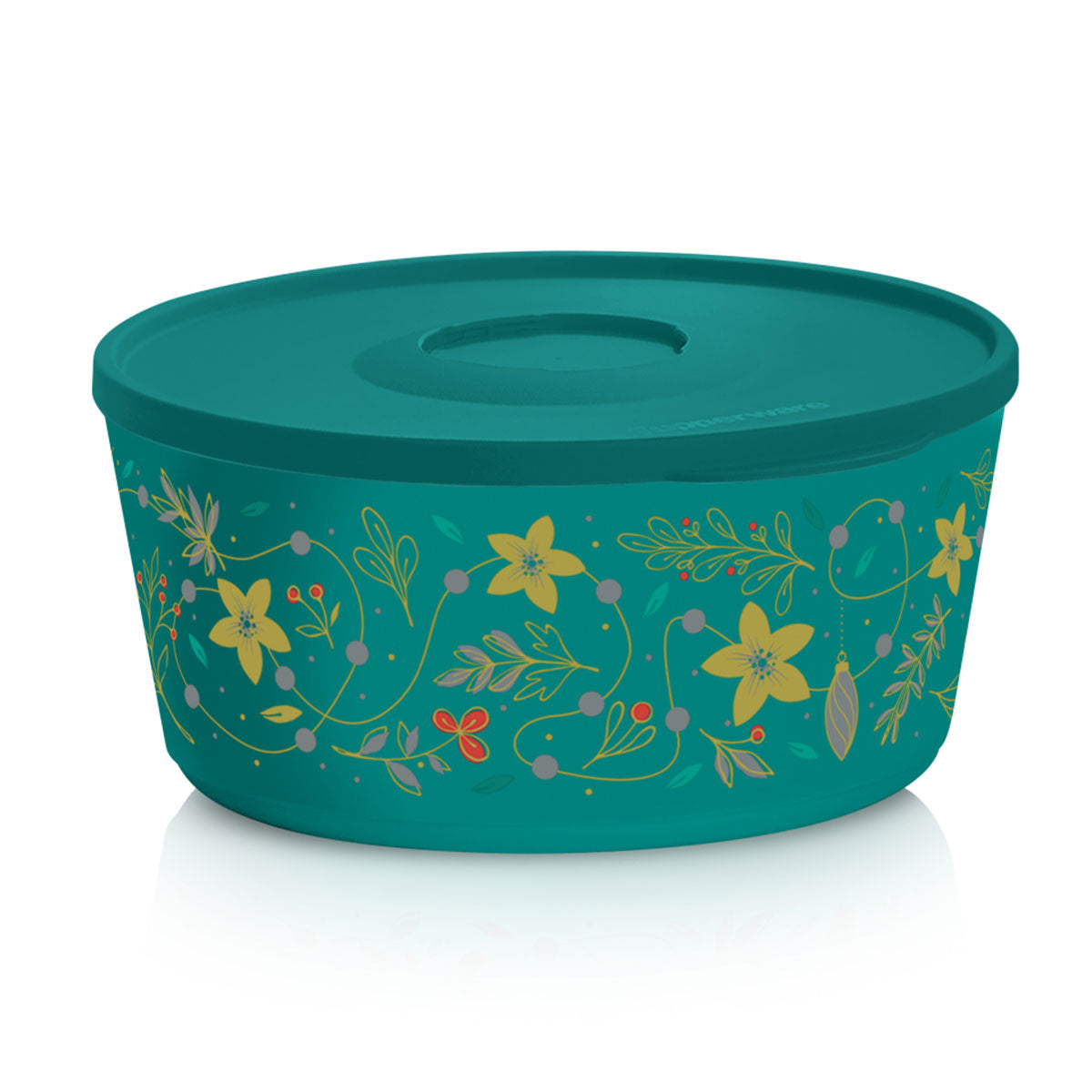Holiday Holly Serving Bowl | Food Storage | 18-Cup / 4.3 L