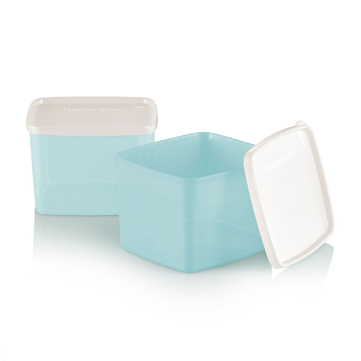 Square Round Medium Containers | Set of Two | 3.5 Cups / 800 mL
